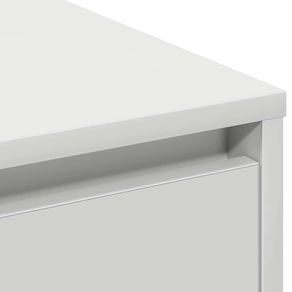 LED Sideboard Hvid 90 x 32 x 75 cm Konstrueret træ