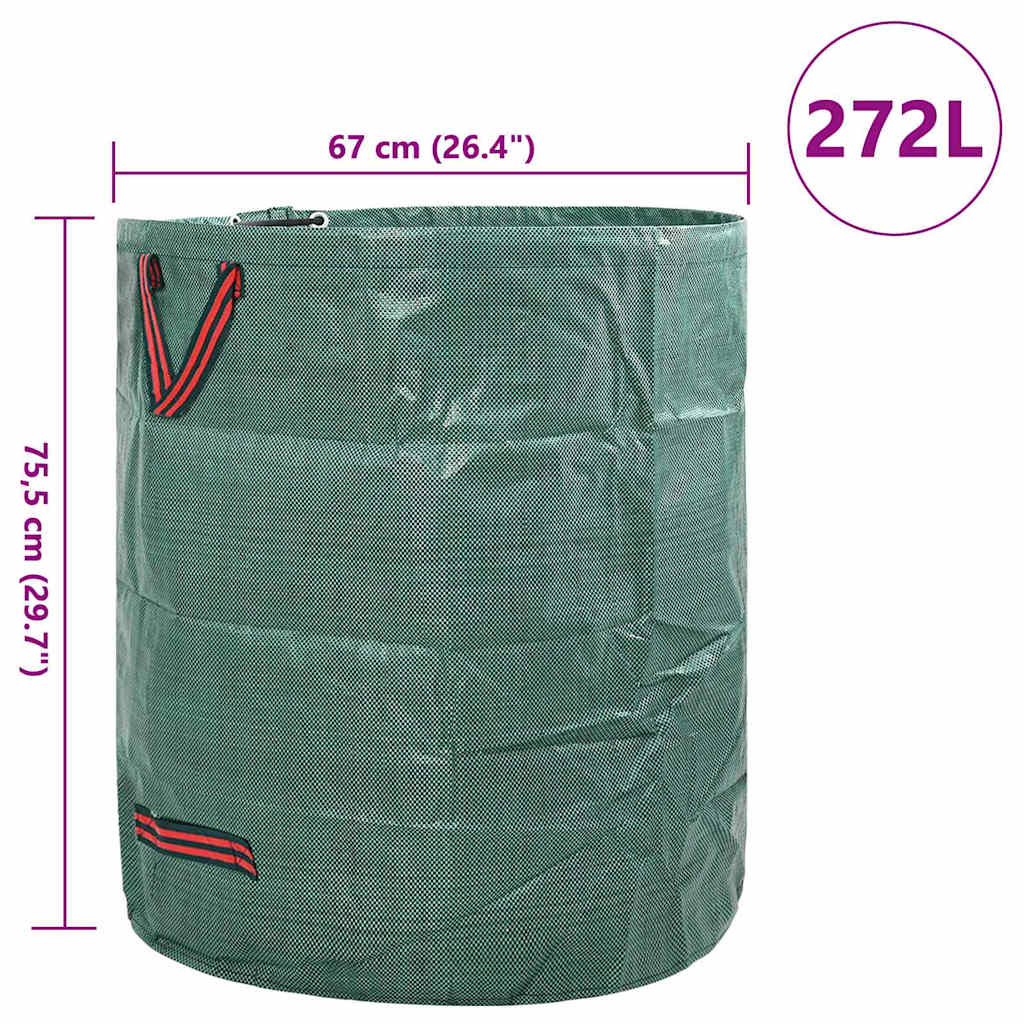 Havematerialeposer 12 pcs Grøn 67 x 67 x 75,5 cm Polypropylen