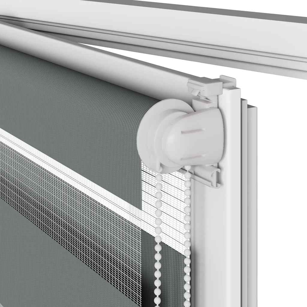 zebragardin mørkegrå 75x230 cm stofbredde 70,9 cm polyester