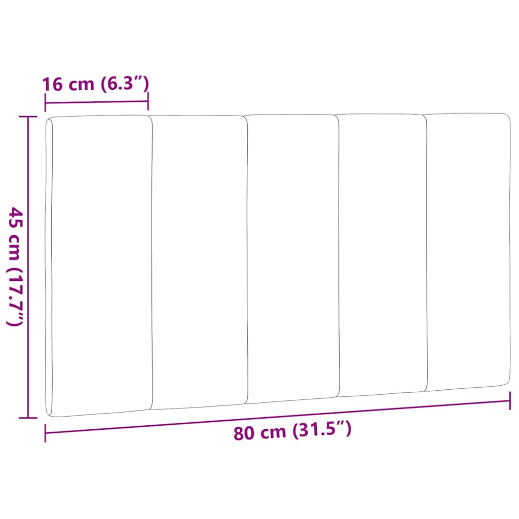 gavlpude Hanko 80 cm stof mørkegrå