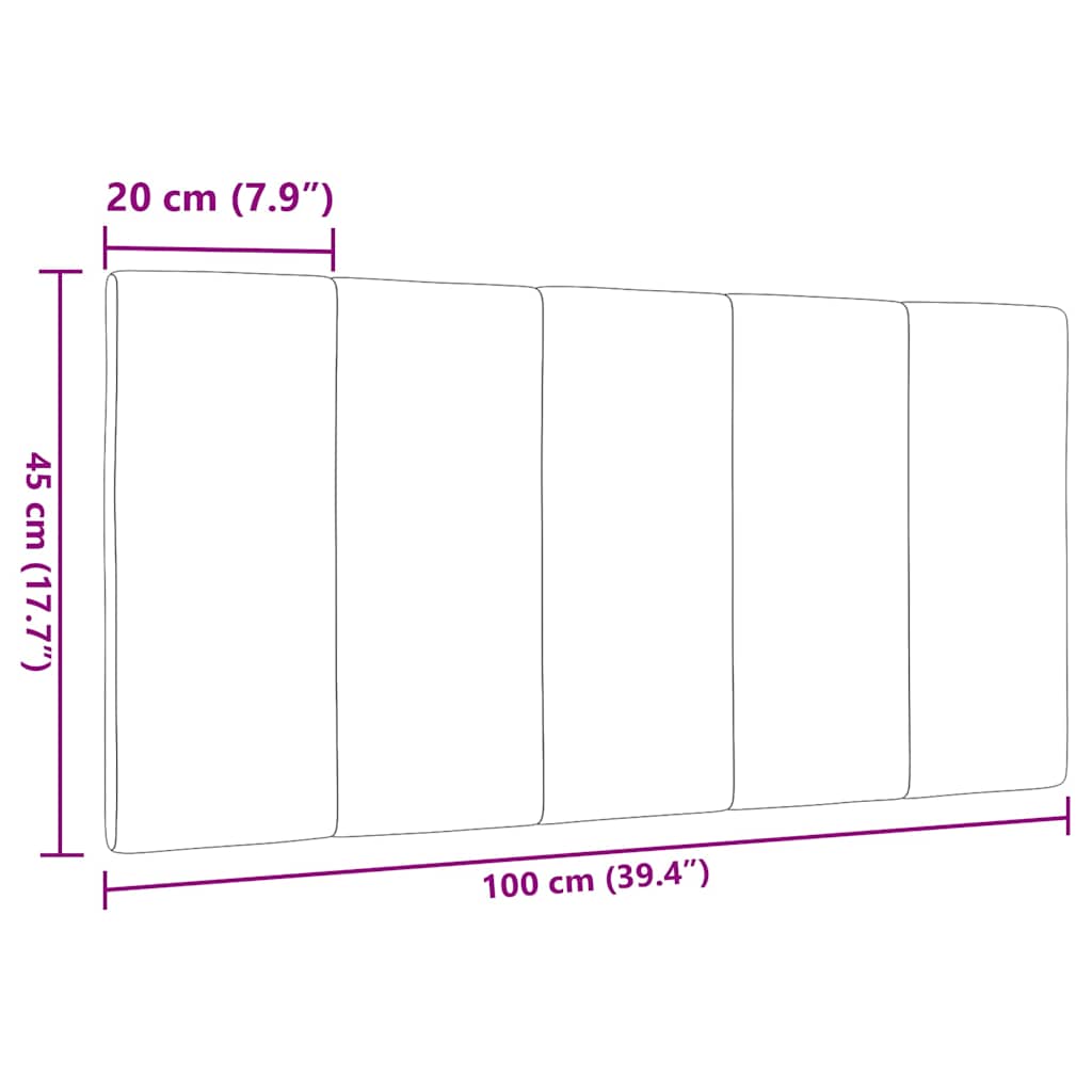 gavlpude Hanko 100 cm stof mørkegrå