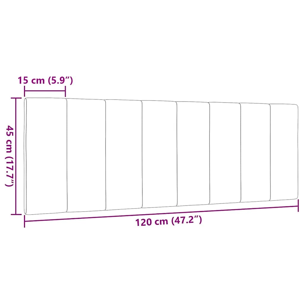 gavlpude Hanko 120 cm stof lysegrå