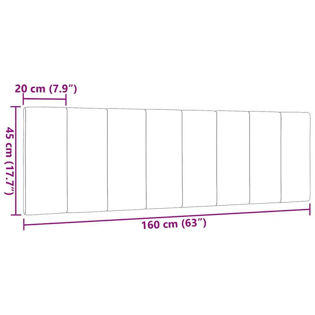 gavlpude Hanko 160 cm stof mørkegrå