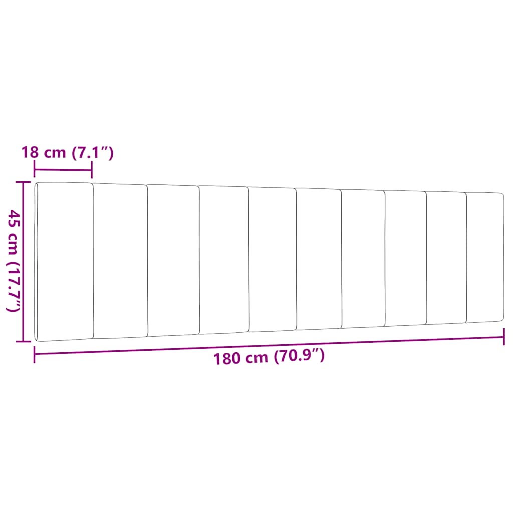 gavlpude Hanko 180 cm stof blå