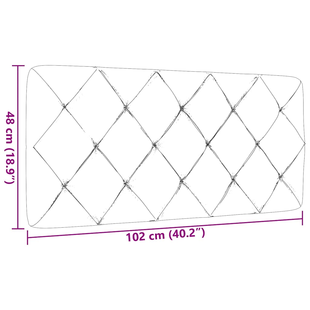 gavlpude 100 cm stof blå