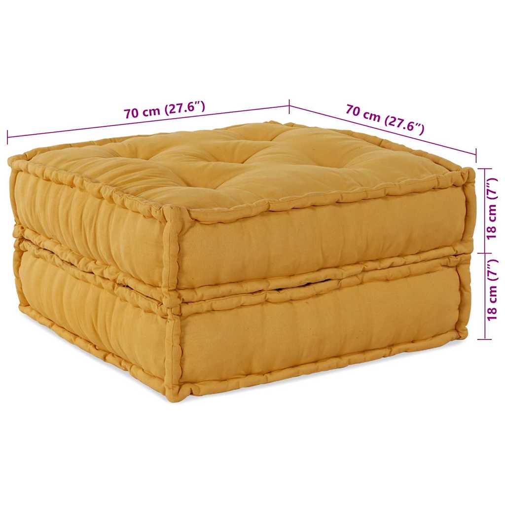 Modulssofa Enhed 2 pcs Gul 140 x 70 x 36 cm Stof
