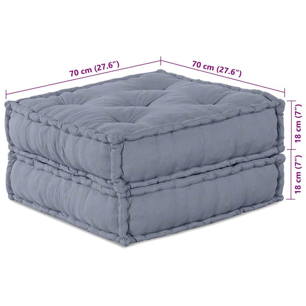 Modulssofa Enhed 2 pcs Grå 140 x 70 x 36 cm Stof