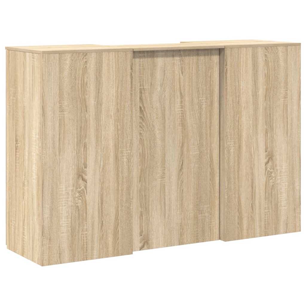 receptionsskranke 155x50x103,5 cm konstrueret træ sonoma-eg