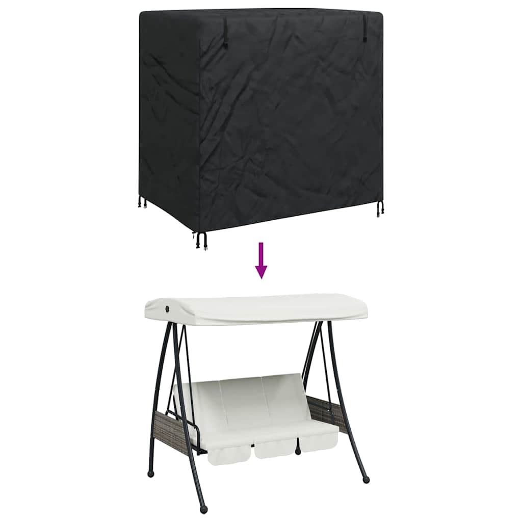 Overtræk til udendørs gynge 175 x 125 x 180 cm 600D Oxford Stof