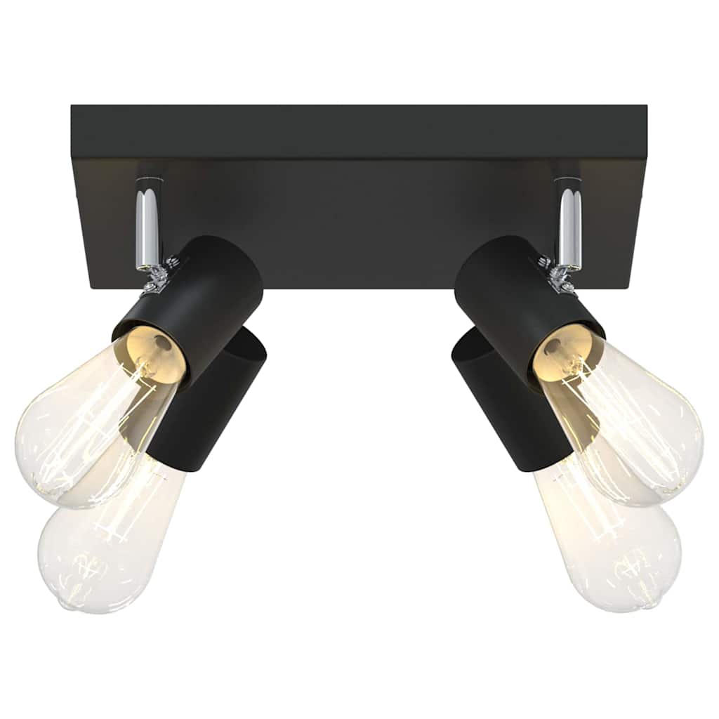 Loftsspot med spotlights Sort 26,5 x 26 x 11,5 cm Metal