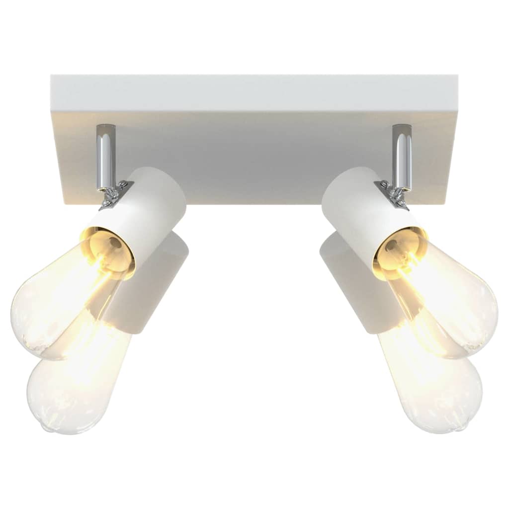 Loftsspot med spotlights Hvid 26,5 x 26 x 11,5 cm Metal