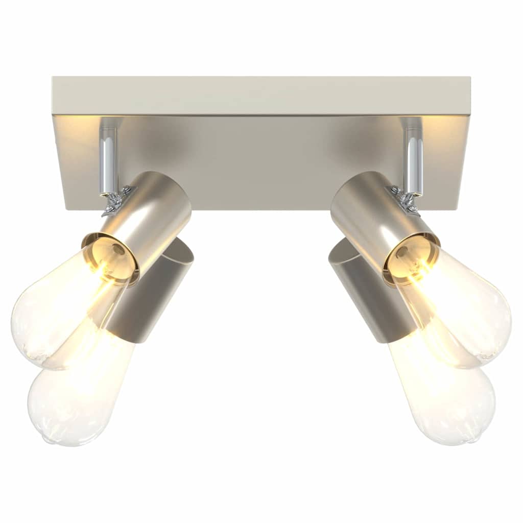 Loftsspot med spotlights Nikkel 26,5 x 26 x 11,5 cm Metal