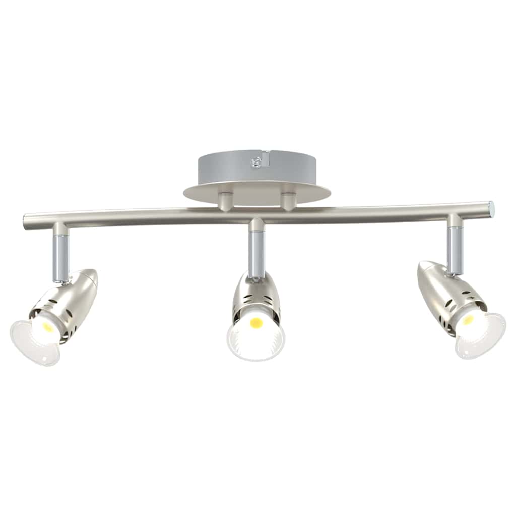 Loftsspot med spotlights Nikkel 36,5 x 10 x 12,5 cm Metal