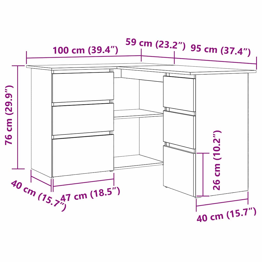 Bord Sort eg Konstrueret træ 145 x 100 x 76 cm