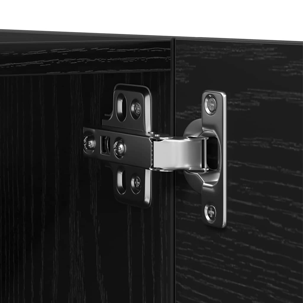 Vægmonteret TV Skab Vægmonteret 2 pcs Sort eg 30,5 x 30 x 30 cm