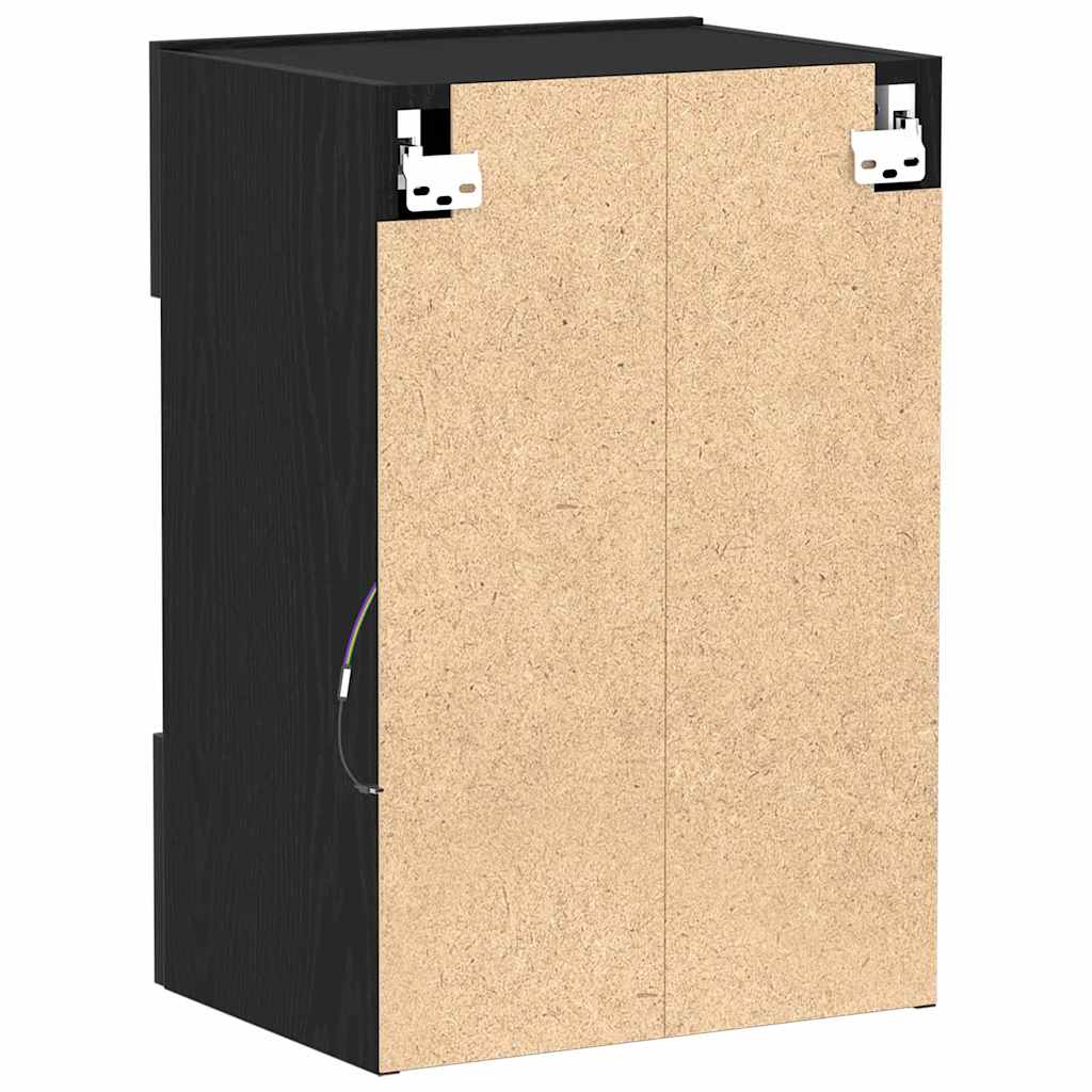 TV-møbelsæt 2 pcs Sort 40 x 30 x 60,5 cm Konstrueret træ