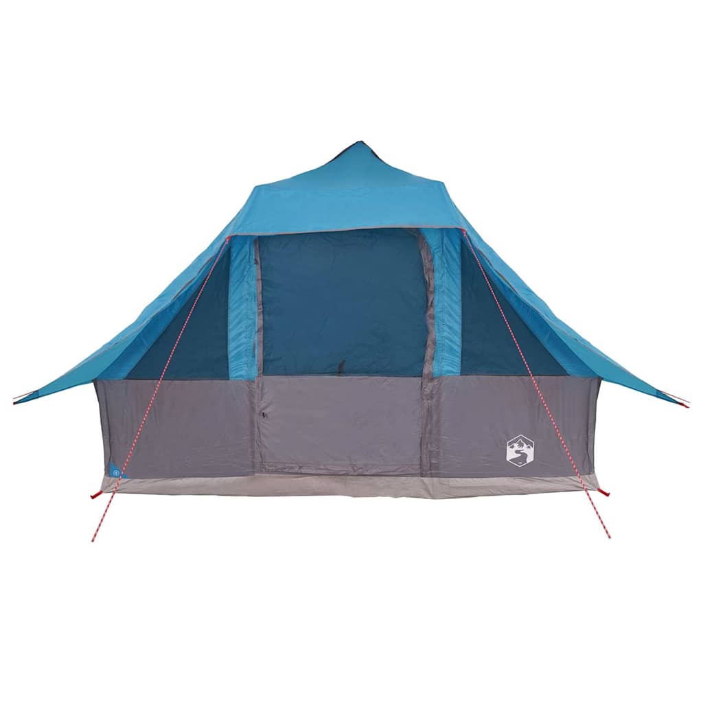 Tipi telt med tag med opbevaring Blå 364 x 281 x 257 cm taft