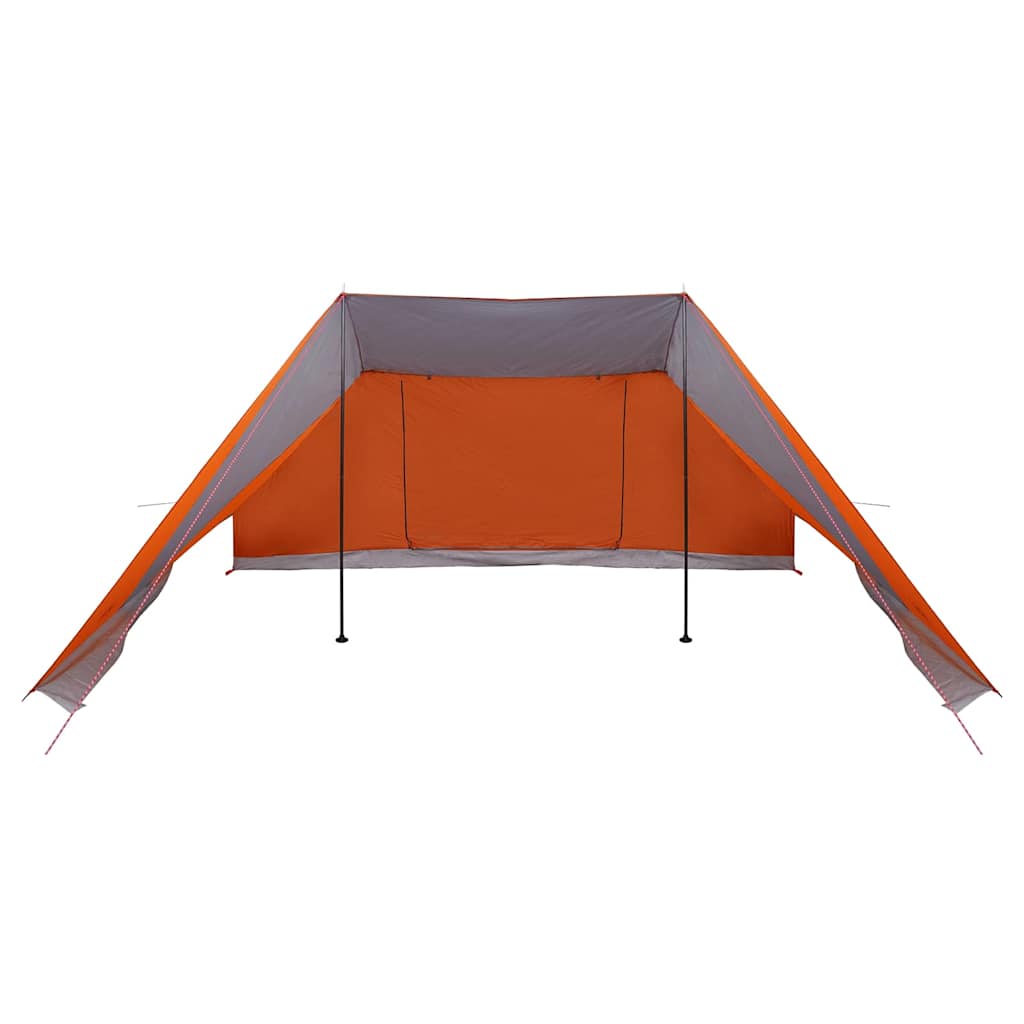 Tipi telt med tag Grå og orange 660 x 456 x 200 cm taft