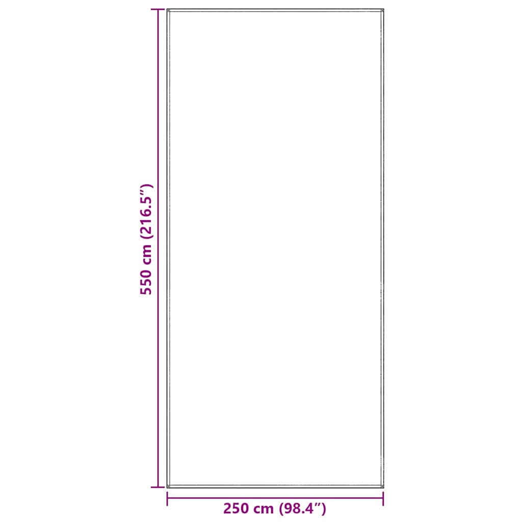 Telt tæppe Blå og grå 550 x 250 cm Polyethylen