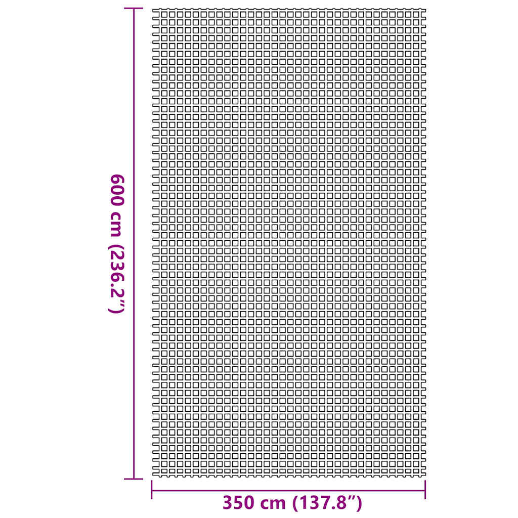 Telt tæppe Antracit 600 × 350 cm Polyester