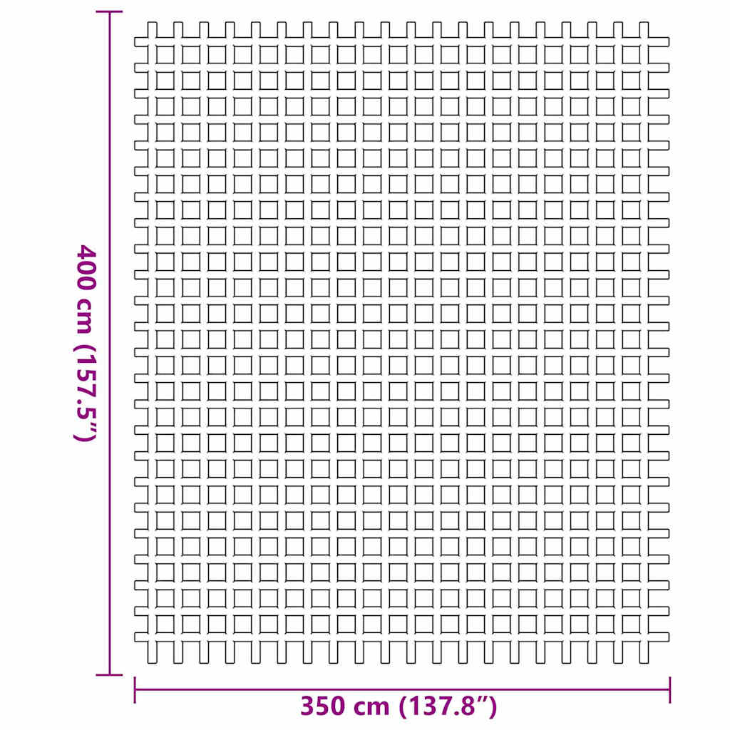 Telt tæppe Blå 400 × 350 cm Polyester