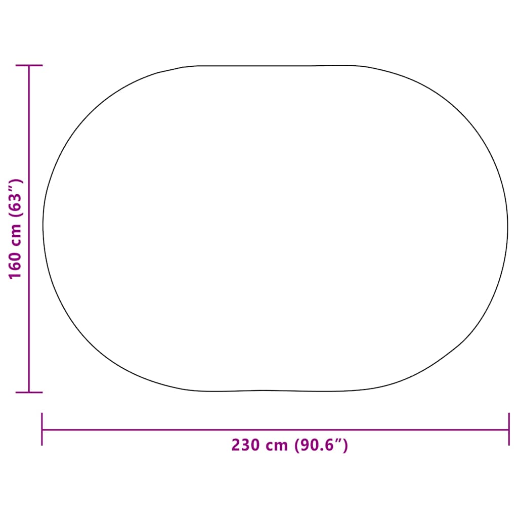 Tæppe ZIZUR Cremefarvet 230 x 160 cm Polypropylen