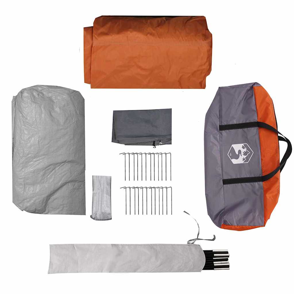 Tunnel telt til 5 personer Grå og orange 805 x 405 x 211 cm