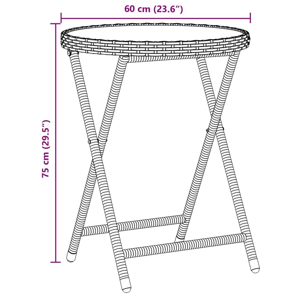 Have Bistro Sæt 3 pcs Beige polyrattan
