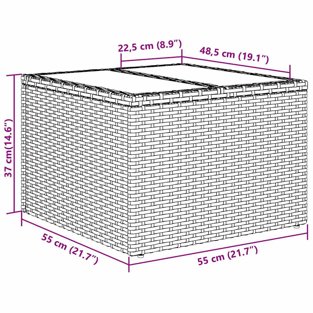 Havesofa Sæt Beige polyrattan