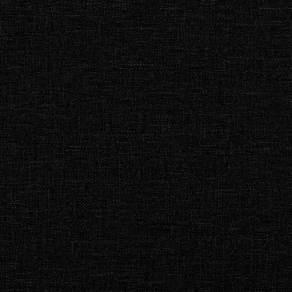 Box spring seng med hovedgærde Sort 190 x 140 cm Stof