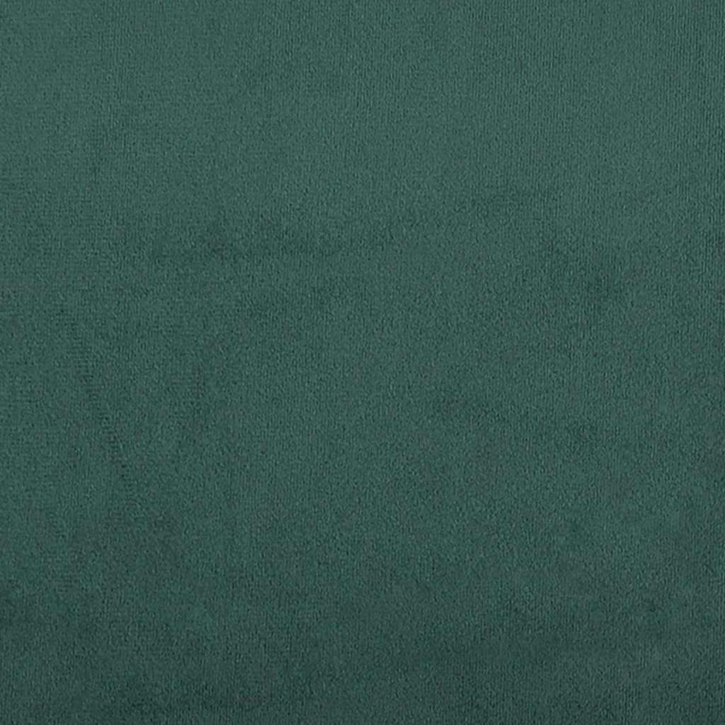 Box spring seng med madras Mørkegrøn 100 x 200 cm Fløjl