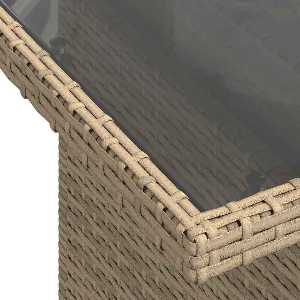 Havesofa Sæt 9 stk. Beige og lys grå