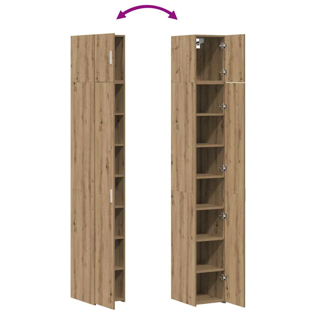 2-delt opbevaringsskab med hylder 2 pcs Artisan-eg