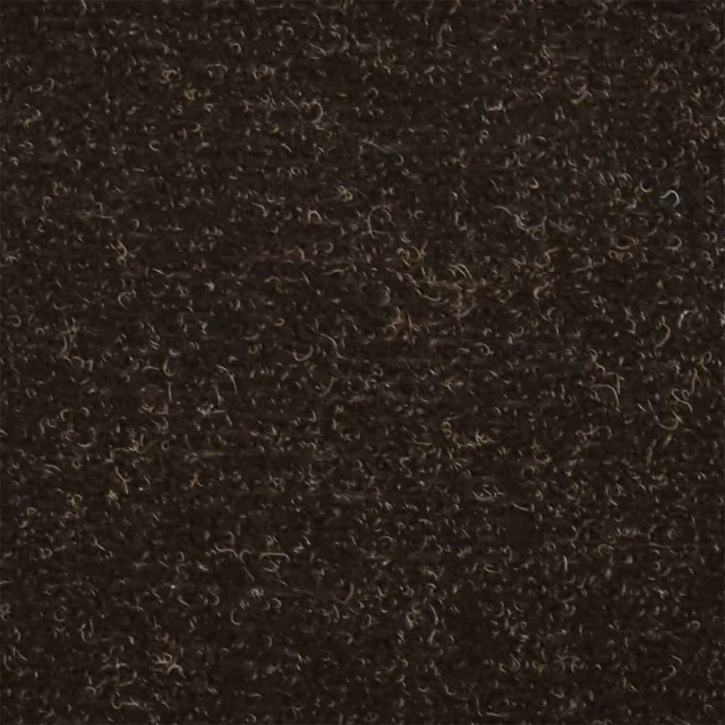 trappemåtter selvklæbende 20 stk. 65x21x4 cm mørkebrune halvrunde store