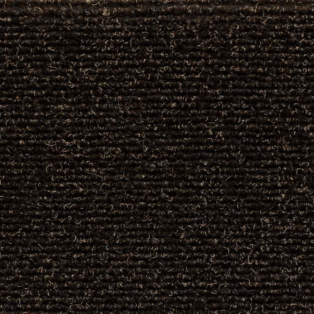 trappemåtter selvklæbende 20 stk. 56x17x3 cm mørkebrune halvrunde