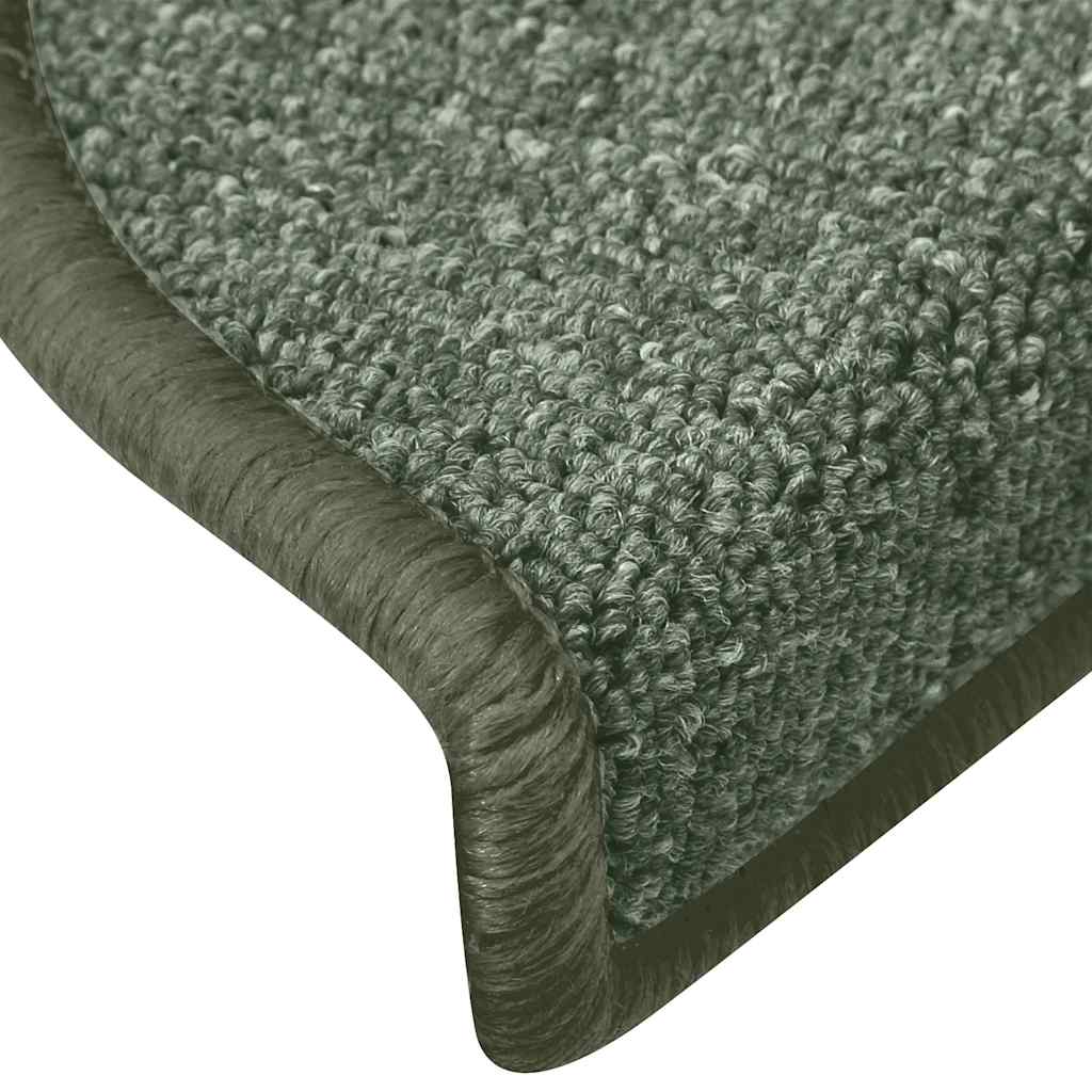 trappemåtter 30 stk. 65 x 24 x 4 cm mørkegrønne halvrunde store
