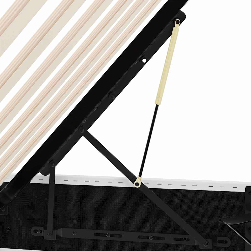 Opbevaringsseng med opbevaring Ren Hvid 137 x 190 cm Kunstlæder