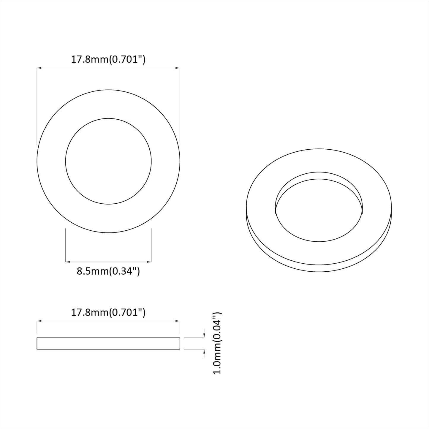Skiver 11842 pcs Sølv Jern