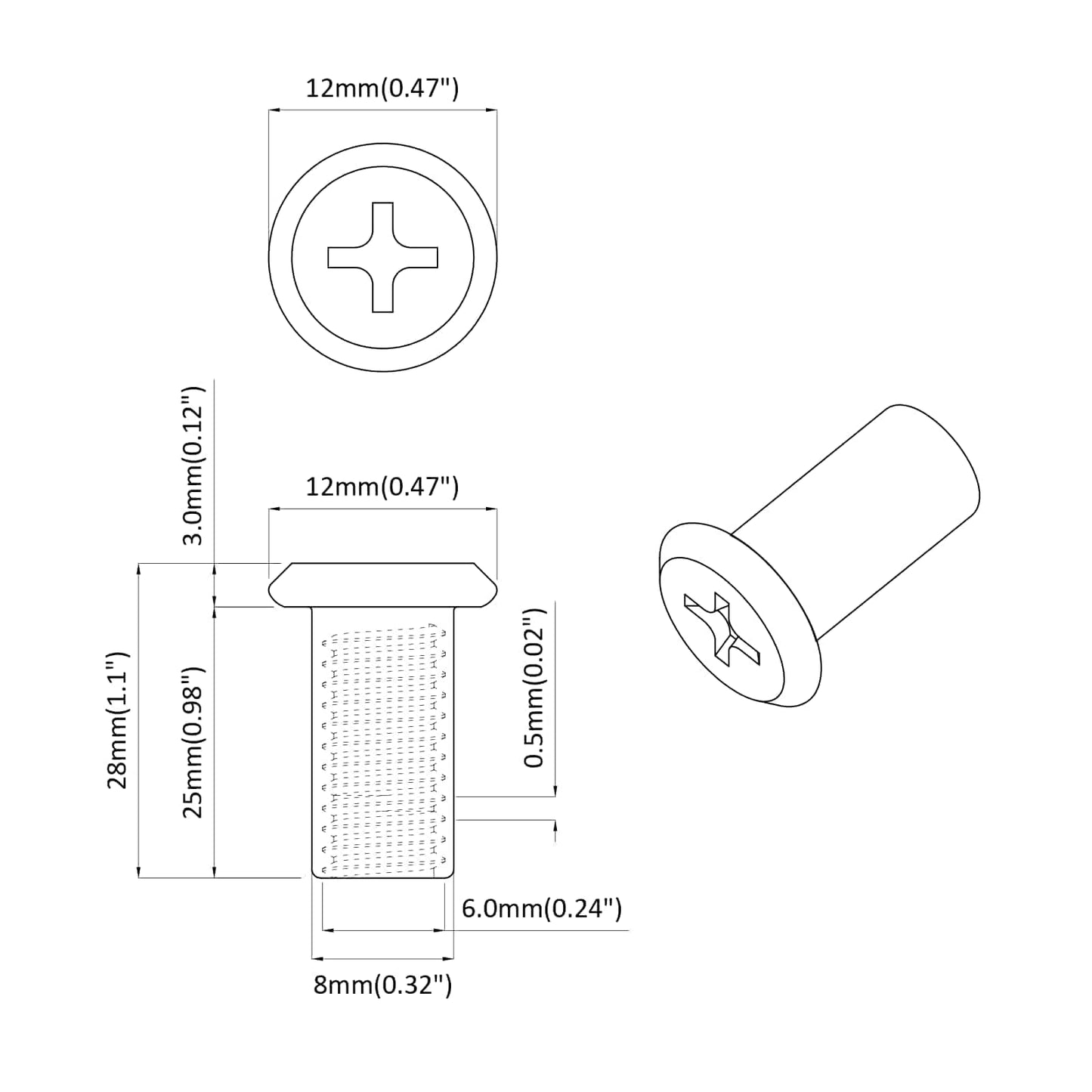 Låse Skive 2 pcs Nikkel M6 x 25 mm Stål