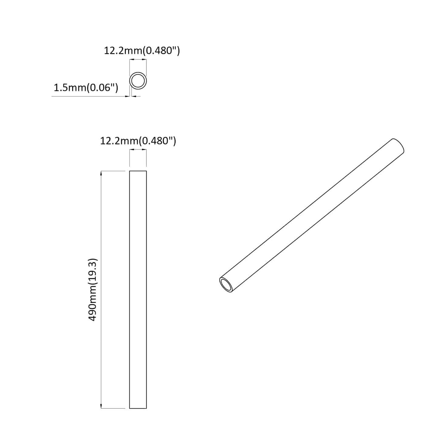 PVC rør 29 pcs Hvid PP og PE