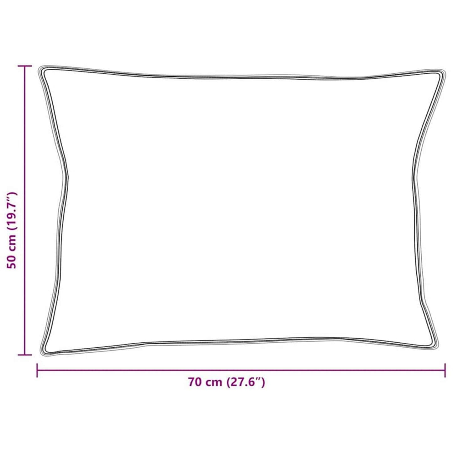Dyne med puder med pude 3 pcs Hvid Microfiber