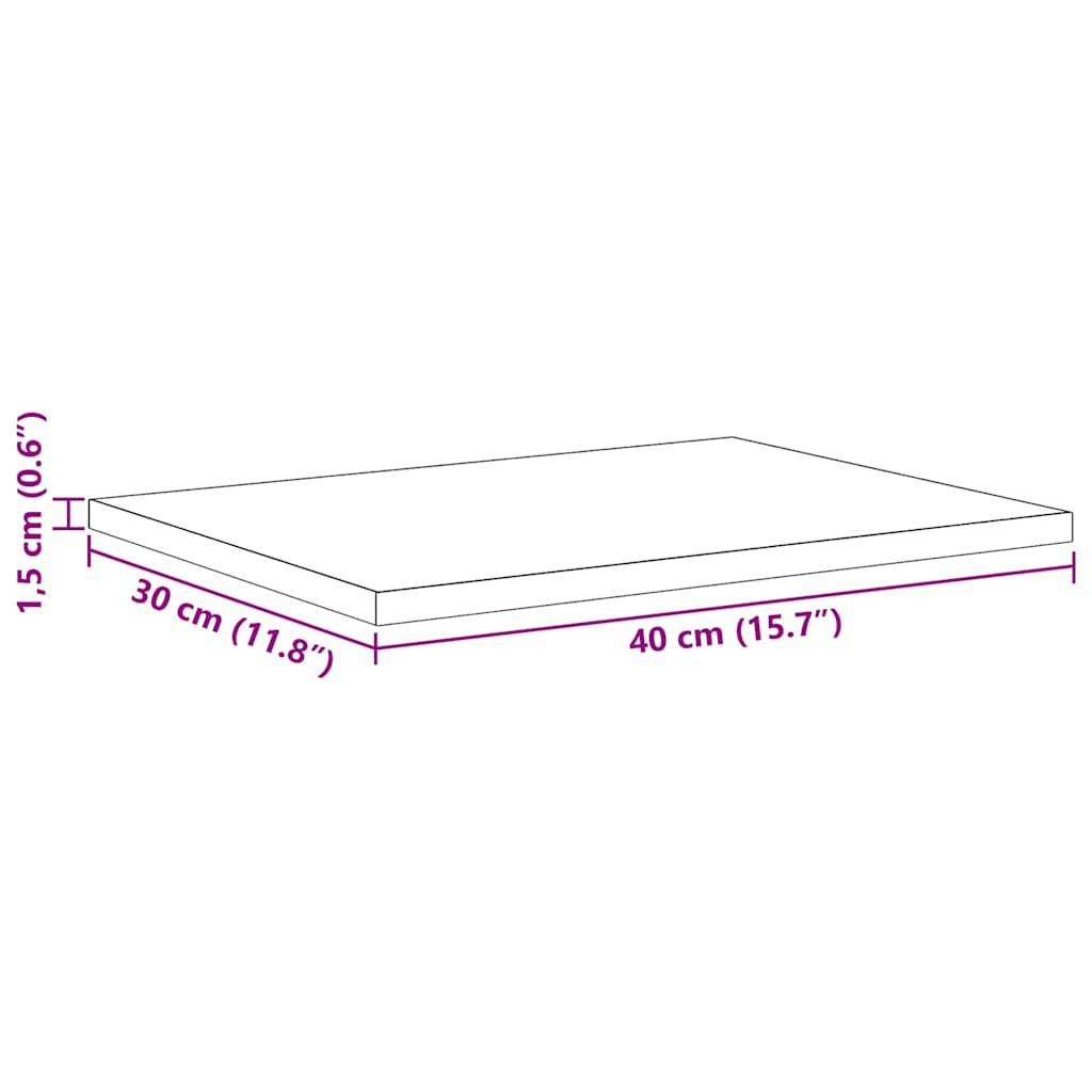 Boghylde Bræt 3 niveauer 4 stk. 40 x 30 x 1,5 cm Sort