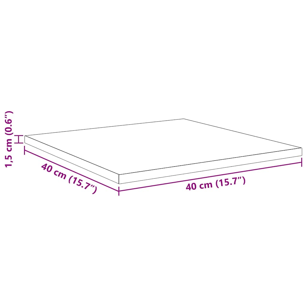 Boghylde Bræt 3 niveauer 4 stk. 40 x 40 x 1,5 cm Sort