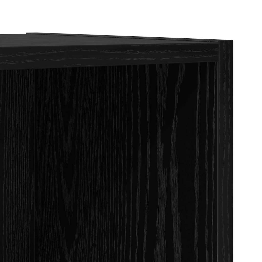 TV-møbelsæt Sort eg 37 x 37 x 142,5 cm Konstrueret træ