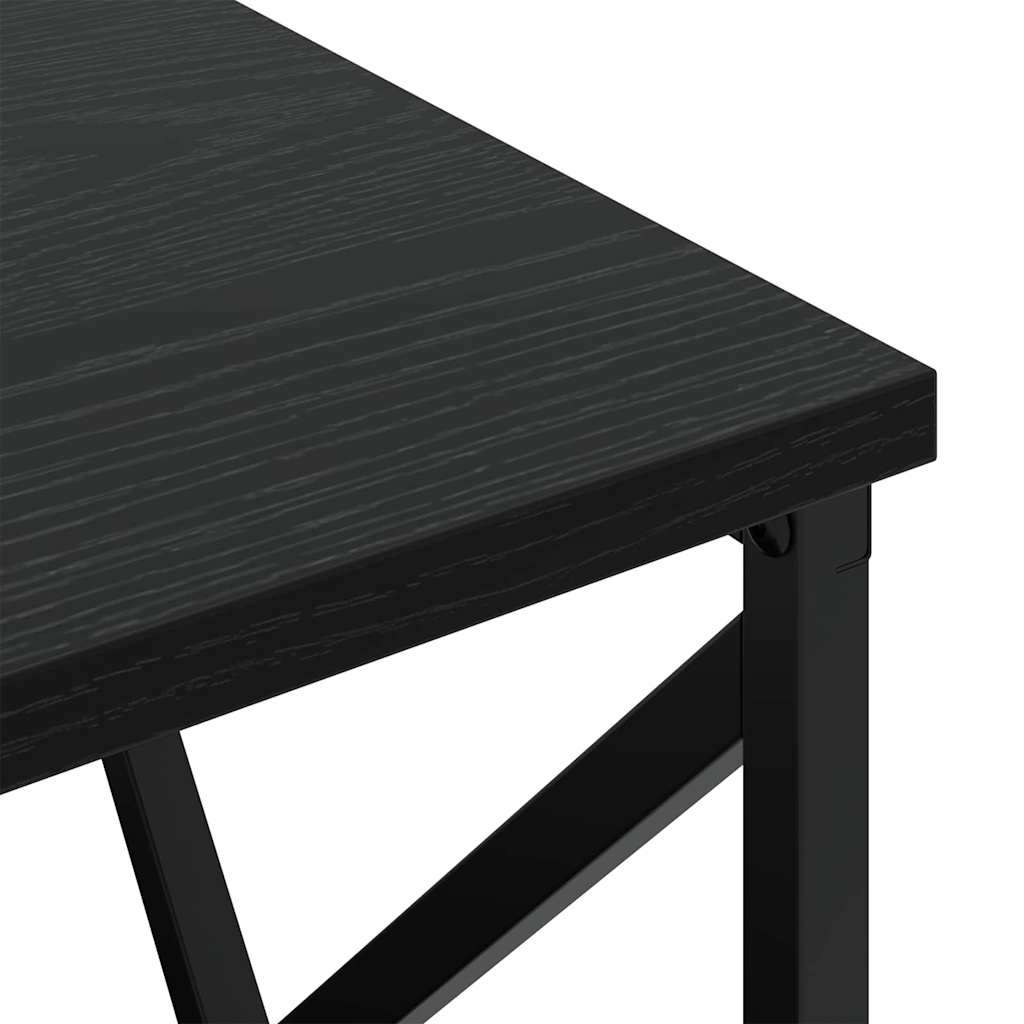 Natskab 2 pcs Sort eg 40 x 31 x 60 cm Konstrueret træ