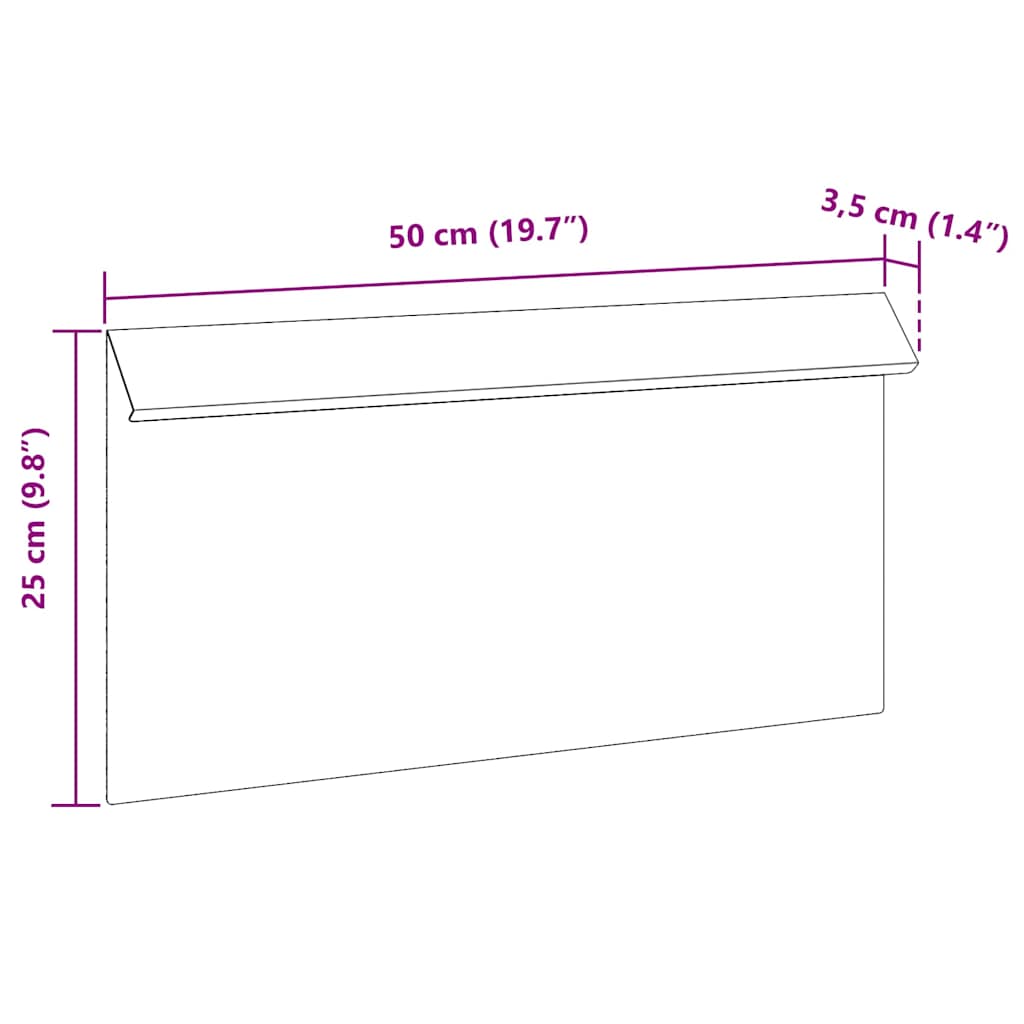 Sneglehegn 4 pcs Sølv 50 x 3,5 x 25 cm Galvaniseret stål