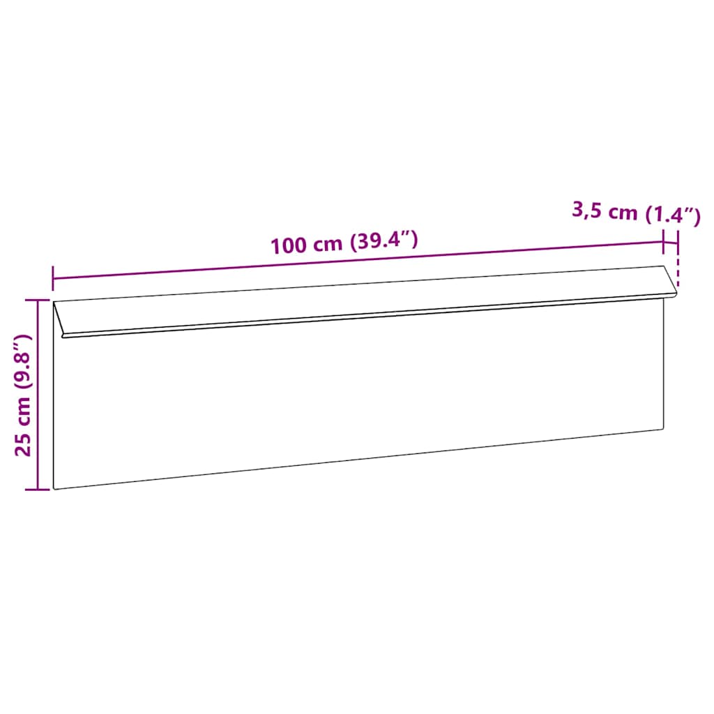 Sneglehegn 4 pcs Sølv 100 x 3,5 x 25 cm Galvaniseret stål