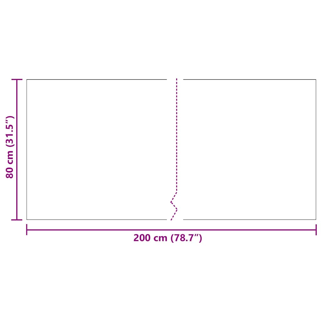 Tæppe Runner Antracit 80 x 200 cm Stof
