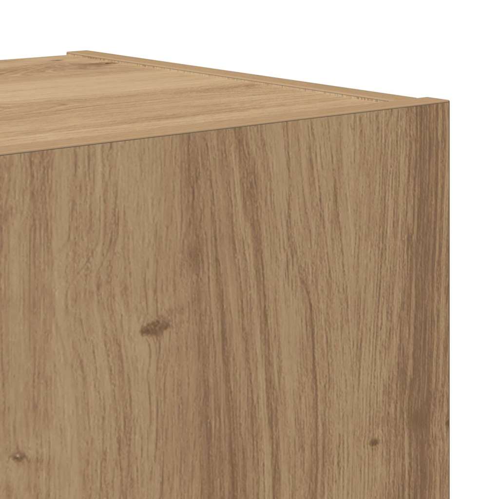 TV Enheder Vægmonteret 4 pcs Artisan Egetræ Konstrueret træ