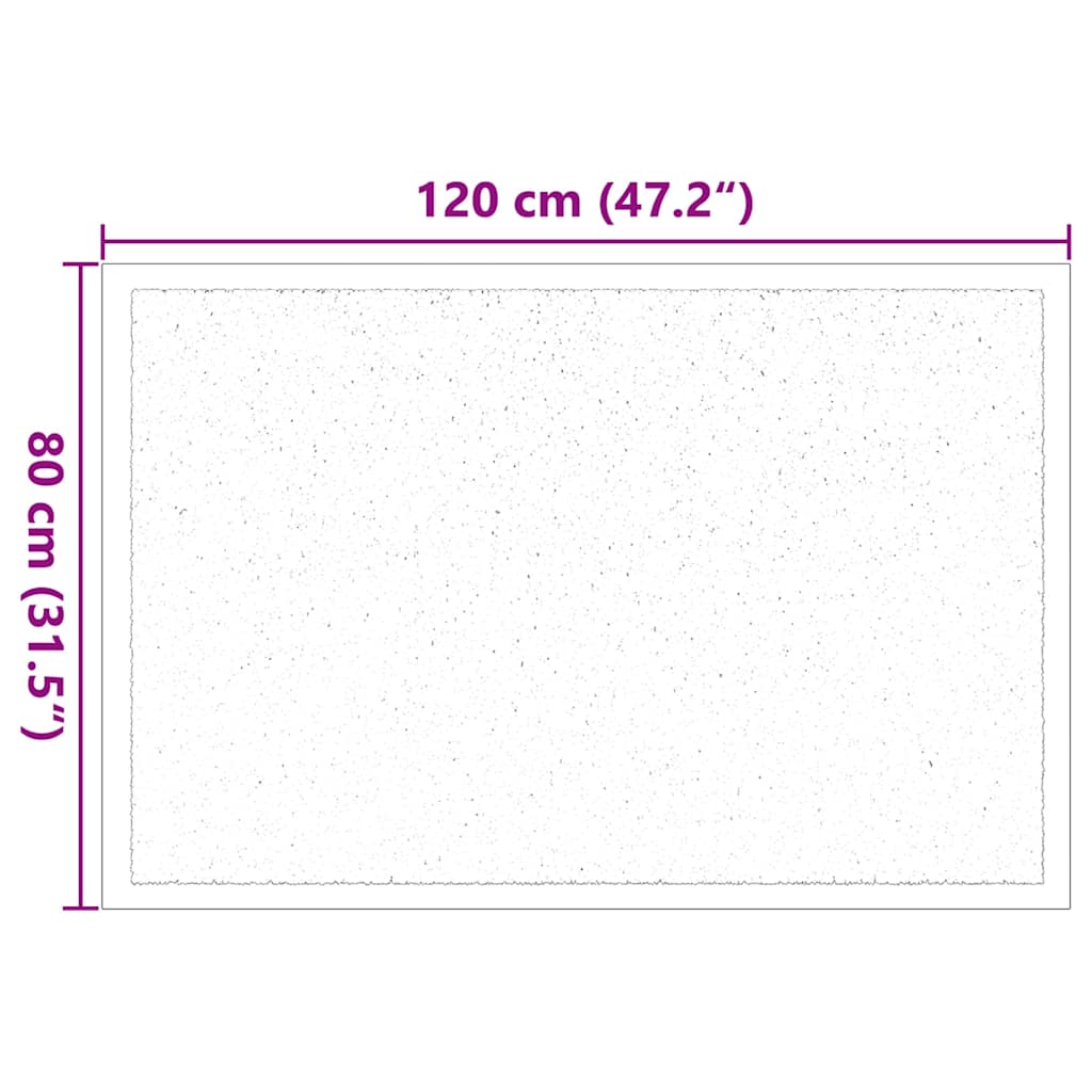 Dørmåtte Beige 60 x 40 x 1.2 cm Teddy Stof